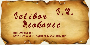 Velibor Mioković vizit kartica